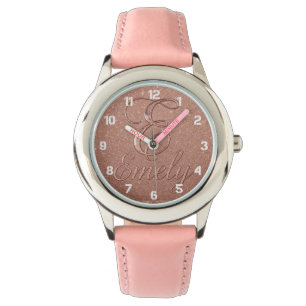 Personalised Rose Gold Glitter Name Design – Emely Watch