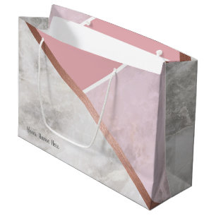 Personalised Rose Gold Large Giftbag Gift Bag