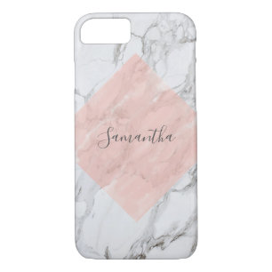 Personalised Rose Gold Marble Smartphone Case