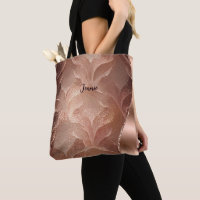 Personalised Rose Gold Shimmer Texture Glitter Wav