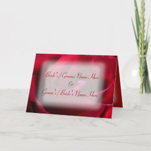 Personalised Rose Greeting Card Wedding Card