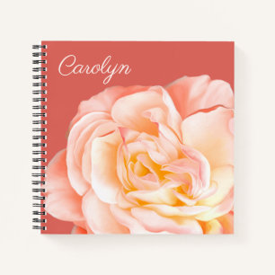 Personalised Rose Notebook