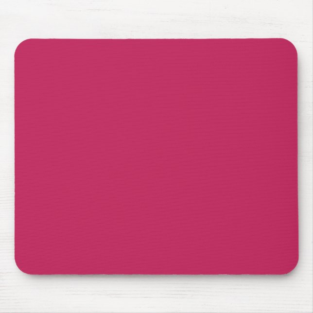 Personalised Rose Red Single Coloured Mouse Mat (Front)