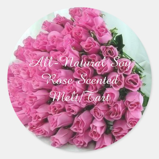 Personalised Rose Stickers (Front)