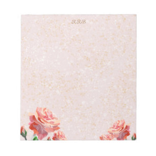 Personalised Roses Notepad