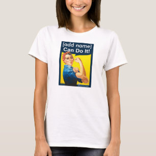 Personalised Rosie the Riveter "Can do it!" shirt