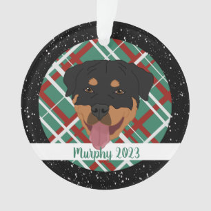 Personalised Rottweiler Christmas Ornament