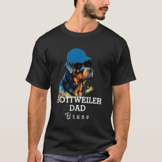 Personalised  Rottweiler dog dad father  T-Shirt
