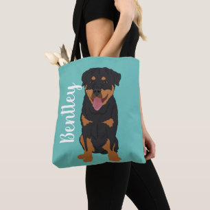 Personalised Rottweiler Tote Bag