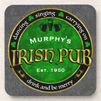 Personalised, Round Irish Pub Logo