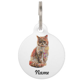 Personalised Round Pet Tags From Photo of Your Pet