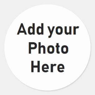 Personalised Round Photo Small Stickers