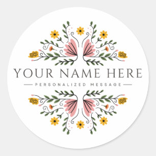 Personalised Round Stickers   Customisable Sticker