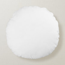 Personalised Round Throw Pillow - 16" Brushed Poly