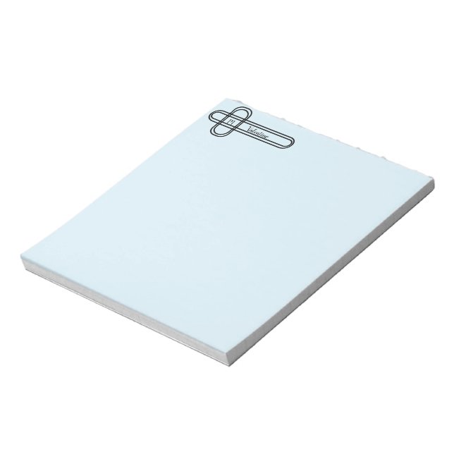 Personalised Rounded Squares Design Notepad (Rotated)