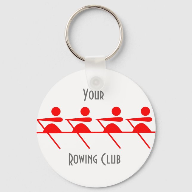 Personalised Rowing club Key Ring (Front)