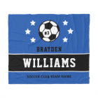 Personalised Royal Blue Soccer Player Name