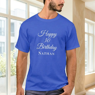 Personalised Royal Blue Unisex T-shirt - Custom