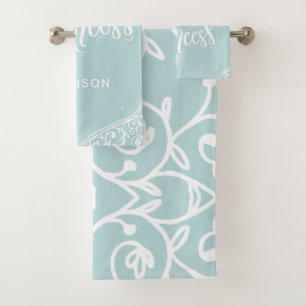 Personalised Royal Princess Bath Towel Set