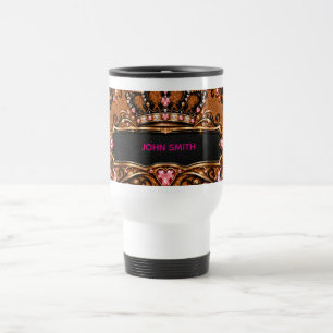 Personalised Royal Rose Gold Crown Coffee Mug Cu