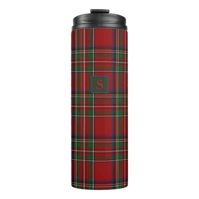 Personalised Royal Stewart Tartan Gifts Him Men Thermal Tumbler (Front)