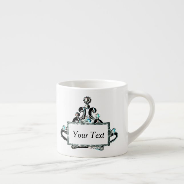 Personalised “Royal Tiara” Espresso Cup (Right)