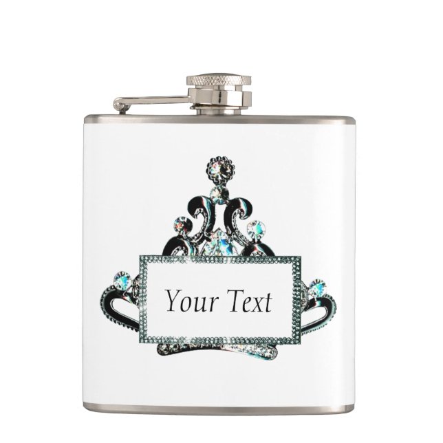 Personalised “Royal Tiara” Flask (Front)