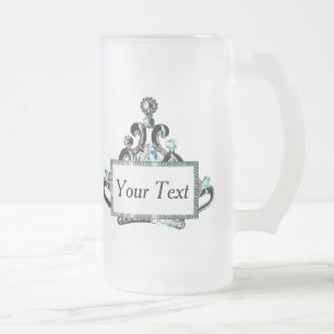 Personalised “Royal Tiara” Frosted Glass Beer Mug