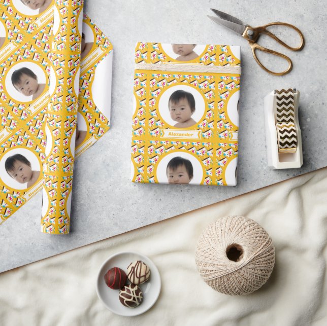 Personalised Royalty Baby Photo Wrapping Paper (Crafts)