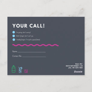 Personalised - RSVP Postcard
