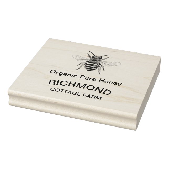 Personalised Rubber Stamp - Organic Pure Honey (Stamp)