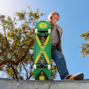 Personalised "Rude Boy" Jamaican-Style Skateboard