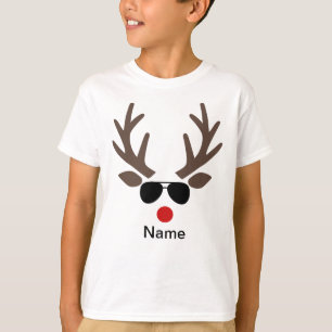 Personalised Rudolph Reindeer Christmas t-shirt