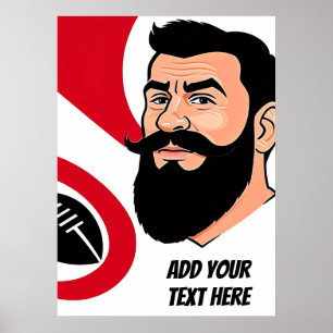 Personalised Rugby Art Poster