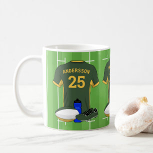 Personalised Rugby fan DGY Coffee Mug