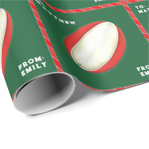 Personalised Rugby Holiday Gift Wrapping Paper