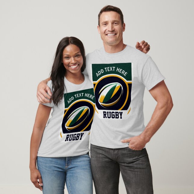 Personalised Rugby T-Shirt (Unisex)