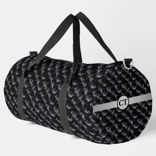 Personalised Rugged Elegance: Abstract Duffle Bag  (Left Corner)