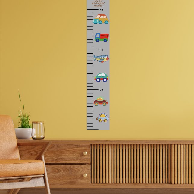 Personalised Ruler Growth Charts For boy (Living Room 2)