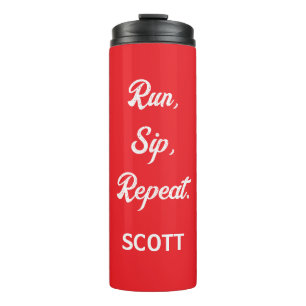 Personalised Runner Water Bottle Custom Name
