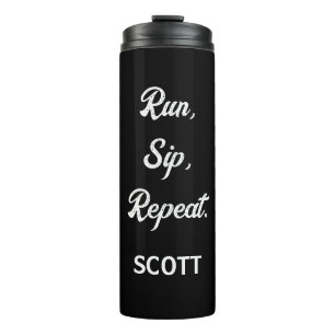 Personalised Runner Water Bottle Custom Name