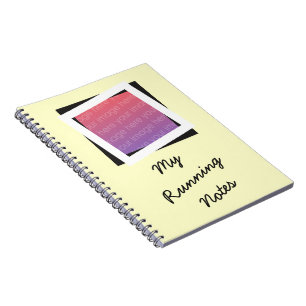Personalised Running Add Photo and Text Notebook