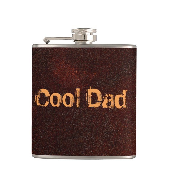 Personalised Rust Art Cool Fun Unique  Hip Flask (Front)
