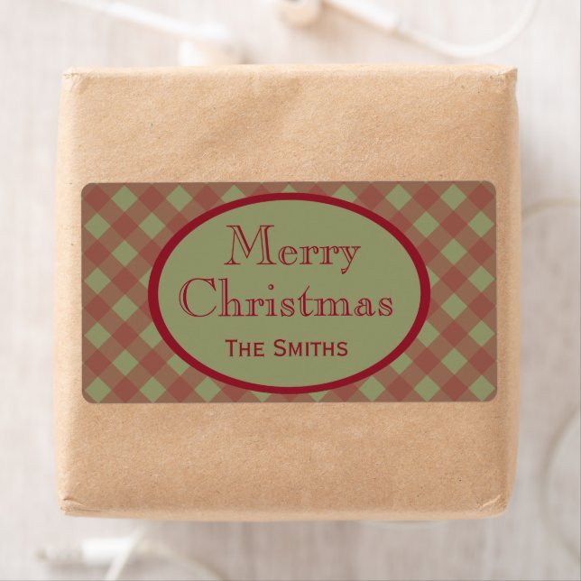 Personalised Rustic Christmas Labels (Insitu)