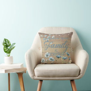 Personalised Rustic 'Family IS EVERYTHING' Cushion
