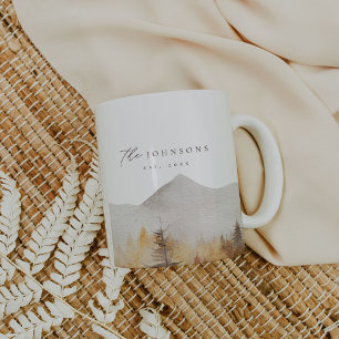 Personalised Rustic Family Name Mug Est Mug