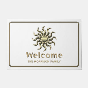 Personalised Rustic Farmhouse Family Name Doormat
