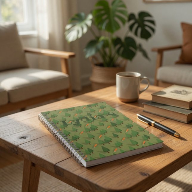 Personalised Rustic Forest Notebook  (Creator Uploaded)