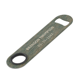 Personalised Rustic Grey Blue Woodgrain Pattern