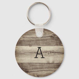 Personalised Rustic Key Ring